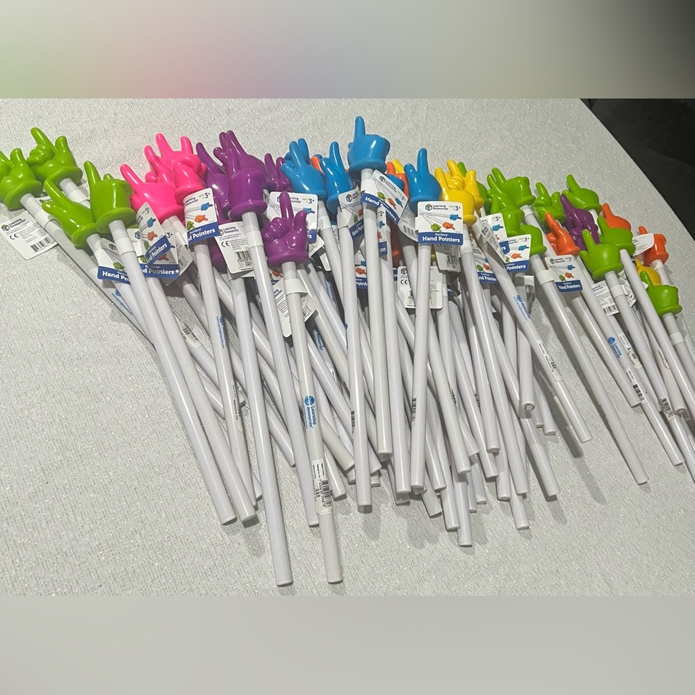 Rainbow Hand Pointers Lot of 70